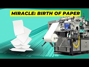 The paper making process | How the wood turns into paper | From wood cutting to fine sheets