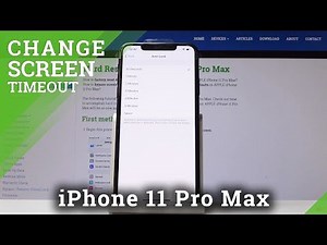 How to Change Screen Timeout on iPhone 11 Pro Max - Screen Settings
