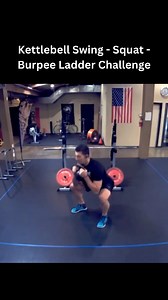 16 reactions | Kettlebell Swing - Squat - Burpee Ladder Challenge 1 burpee 2 goblet squat 2 KB swing 2 burpee 4 goblet squat 6 KB swing 3 burpee 6 goblet squat 9 KB swing …continue up the “ladder”… increasing the burpees by 1 rep, goblet squats by 2 reps, and KB swings by 3 reps… until you get to: 10 burpees 20 goblet squats 30 KB swings Click the link in my bio and grab a full free week of my “300” Challenge workouts! | Kettlebell Basics | Facebook
