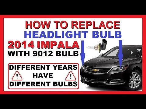 How to Replace Headlight Bulb | 2014-2020 Impala (With 9012 Halogen Bulbs Shown) | Both Sides | Easy