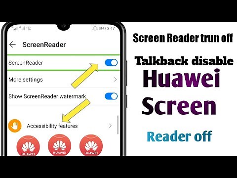 How to turn off Talkback on Huawei | How to disable screen Reader mode on Huawei | Huawei TalkBack
