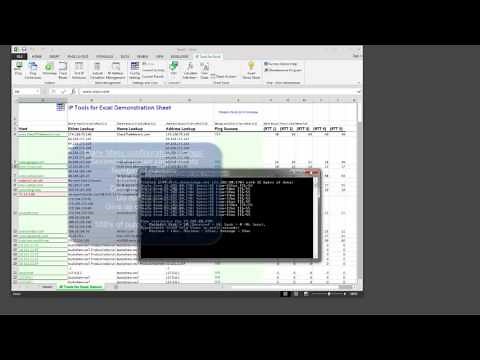 IP Tools for Excel - Demo intro to Ping NsLookup and Subnet Calculator