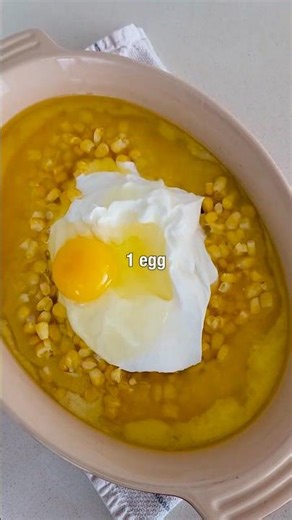 One-Dish Corn Casserole! #thanksgiving