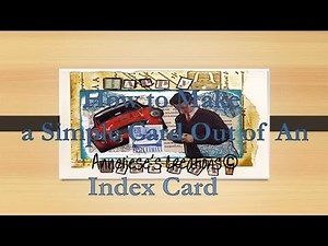 How to Make a Simple Card out of an Index Card