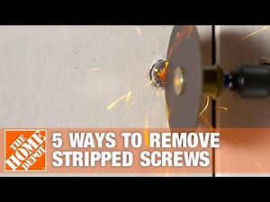 How to Remove a Stripped Screw