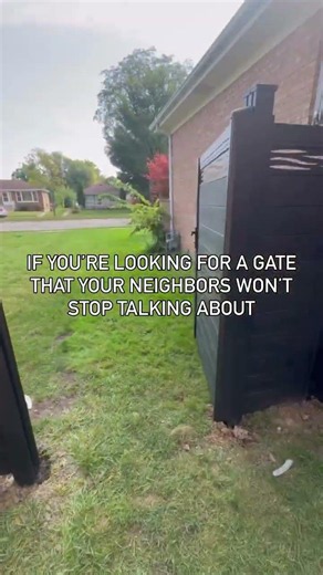 Modern Composite Gate | The Backyard Upgrade