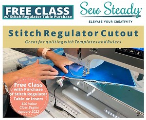 Bernina Stitch Regulator Add-On to a Sew Steady Table