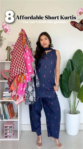 8 Affordable Short Kurti Haul Under 300 😭🤌🏻 #shorts #youtubeshorts #trending #viralvideo #viral