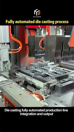 Die casting fully automated production line integration and output