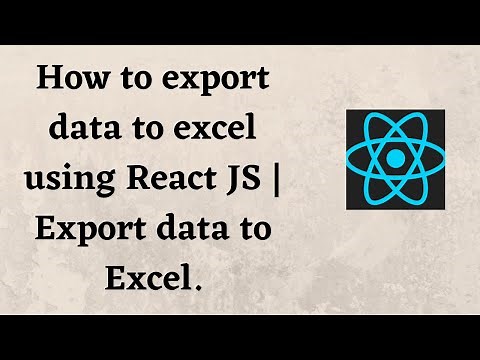 How to export data to excel using React JS | Export data to Excel.