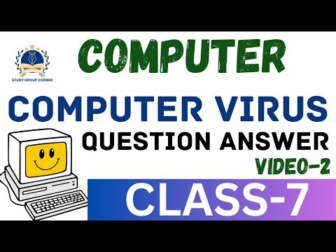 Computer virus question and answer || computer virus mcq || Computer virus class 7