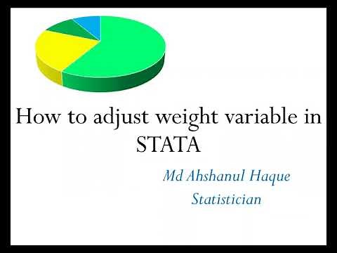 How to adjust weight variable or sampling weight in STATA