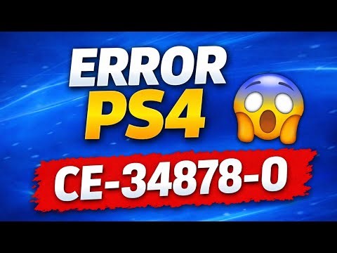 ❌ Error CE-34878-0 PS4 | SOLUCIÓN REAL y RÁPIDA