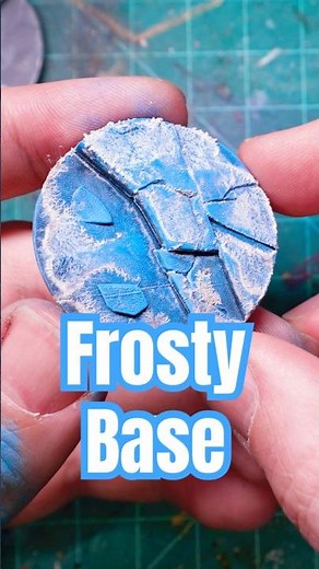 Frost Effect Paint Transform Miniature Bases #miniaturepainting #wargaming #tutorial