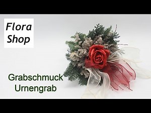 DIY grave decorations for an urn grave ❁ How to tie a wax rose bouquet for the cemetery