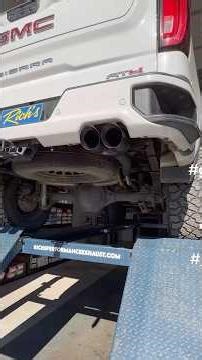 21 Sierra 5.3 Flowmaster 40 truedual exhaust with 4 quad tips #flowmaster #customexhaust #trueduals