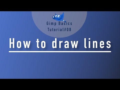 How to draw lines in Gimp | Gimp 2.10.22 Tutorials for Beginners