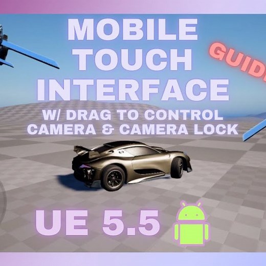 Unreal Engine 5.5: GUIDE for Mobile Touch Interface | Camera Look & Lock Feature for Mobile Games! 🎮 | Community tutorial