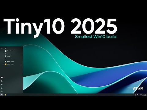 Windows 10 with 1GB Size ? - Tiny10 2025 ( OLD BUILD )