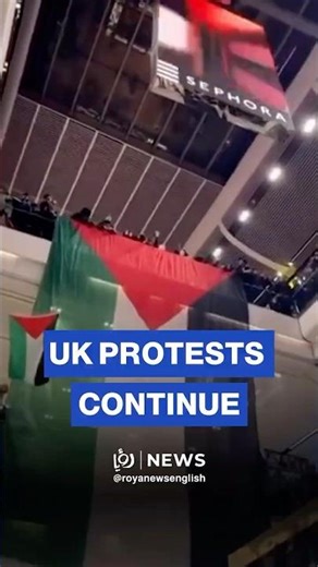 🚨🇬🇧 London protesters storm shopping center demanding Free Palestine, Filton 24 release