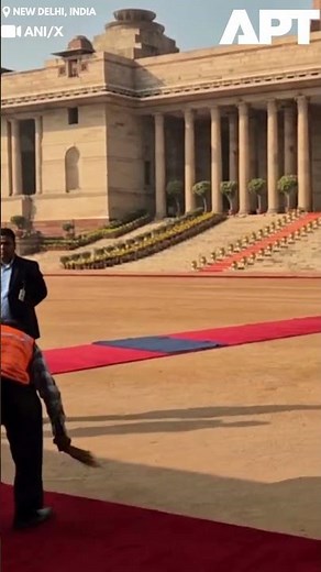 Last-Minute Touches in New Delhi for Putin’s Grand Welcoming Ceremony at Palace Square | APT