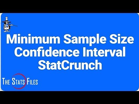 How to find the minimum sample size for a confidence interval for a mean using StatCrunch