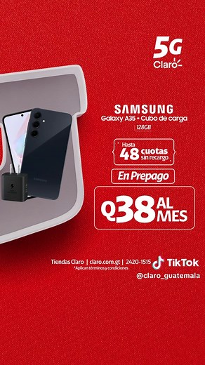 Encuentra los mejores precios de smartphones Samsung en Claro Guatemala
