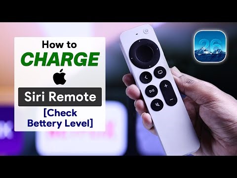 Apple TV 4K: How to Charge Siri Remote! [Check Battery Level]