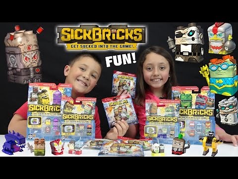 SICK BRICKS Epic Toy Review w/ Animated Fun! HUGE UNBOXING w/ FGTEEV Kids (23 Toys)