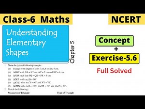 Class 6 Maths NCERT Chapter 5 Understanding Elementary Shapes Exercise 5.6 Full Solved | #class6