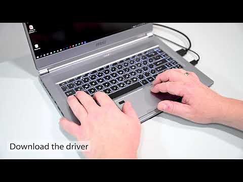 Connect & download driver with Wacom One and Windows