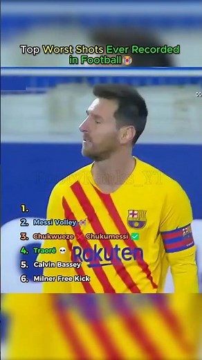 Top Worst Shots Ever Recorded in Football 😭