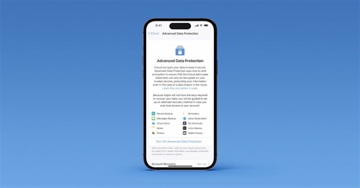 Apple debuts Advanced Data Protection with end-to-end encryption for more iCloud data