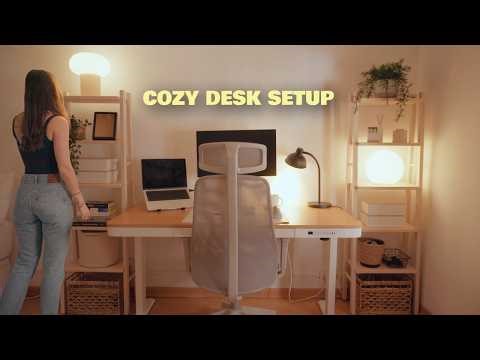 Cozy home office tour | my WFH productive desk setup