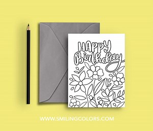 5 Free Printable Birthday Card Designs - Smiling Colors