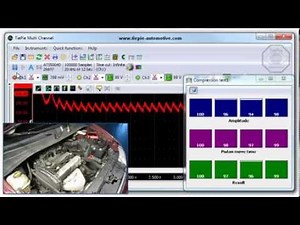Performing a relative compression test on an engine