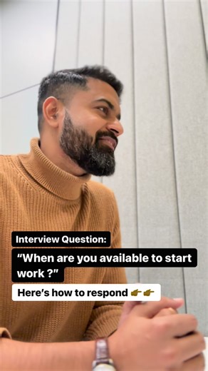 Ashish K. Singh | Personal & Career Growth Consultant on Instagram: "4 Ways to Answer the Interview Question “When Can You Start?” ✅✅ 1. When You’re Ready to Start Right Away If you’re ready to start a job sooner than later, it’s great to communicate that—calmly and professionally. Try this answer to convey your prompt availability: “After learning more about this role, I am confident it would be a great fit for my experience and skill set. I can be available to start as soon as the beginning of