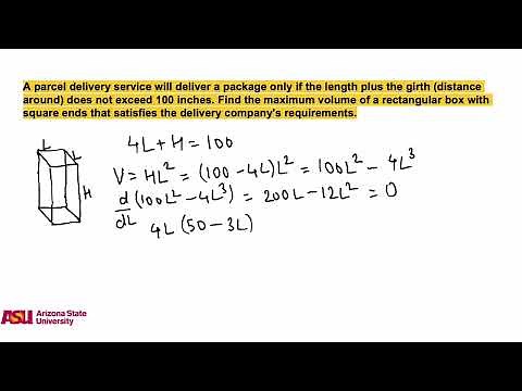 Finding the maximum volume of a box