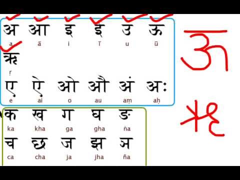 Learn hindi lesson 1 - Vowels