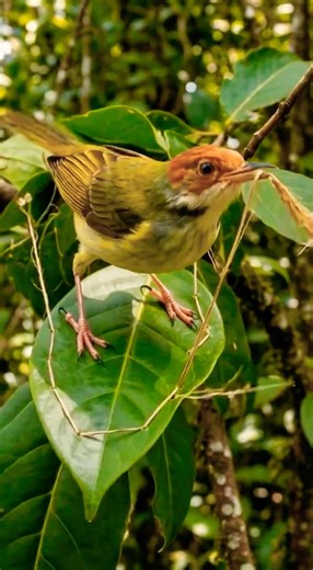 How Does This Bird Sew So Perfectly? 🪶 #wildlife #nature #animals #birds #shorts #engineering