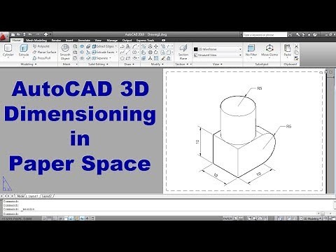 AutoCAD 3D Dimensioning in Paper Space