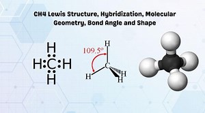 CH4 Lewis Structure, Hybridization, Molecular Geometry, Bond Angle and Shape