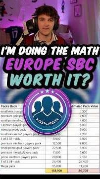 I did the math, is the Europe Upgrade SBC actually worth it?