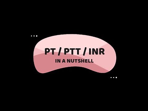 PT / PTT / INR IN A NUTSHELL