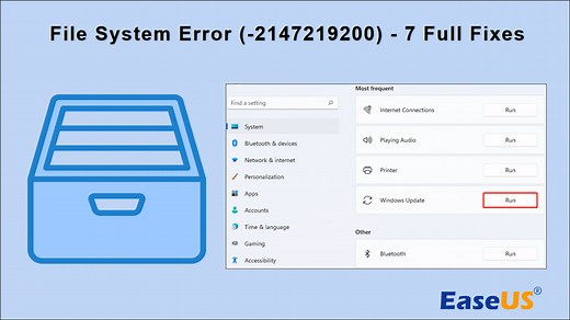 How to Fix File System Error (-2147219200) [7 Efficient Fixes]