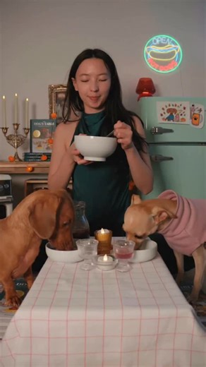 Got invited to sit at the dogs’ table 😀 | thecedlife