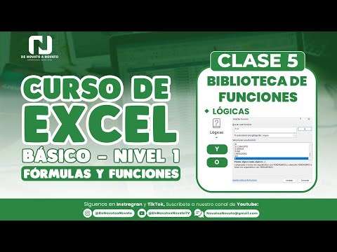 CLASE 5 | Funciones Lógicas: "Y" y "O" | EXCEL BÁSICO NIVEL 1