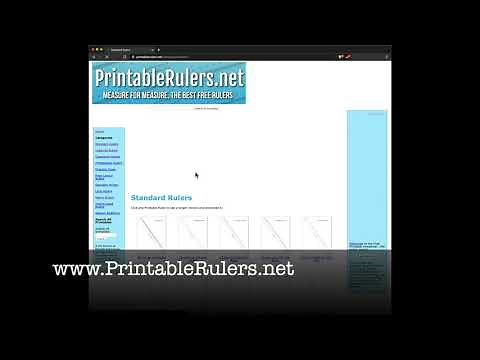 How to Print a Ruler, Yard Stick, or Protector using your printer