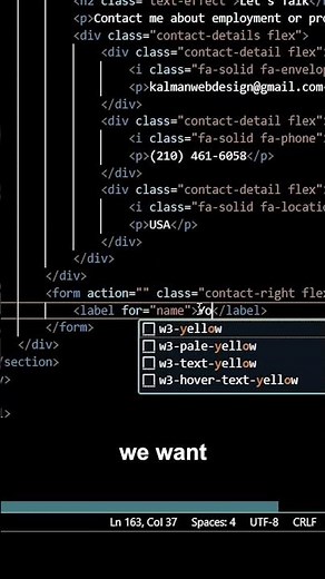 Create HTML Form Fast - How to Add Labels and Inputs | Beginner’s Guide to HTML & CSS