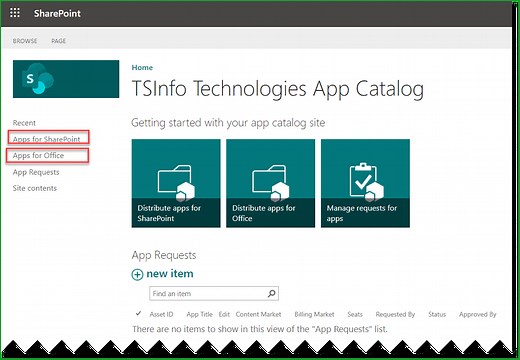 SharePoint Online App Catalog - Detailed tutorial